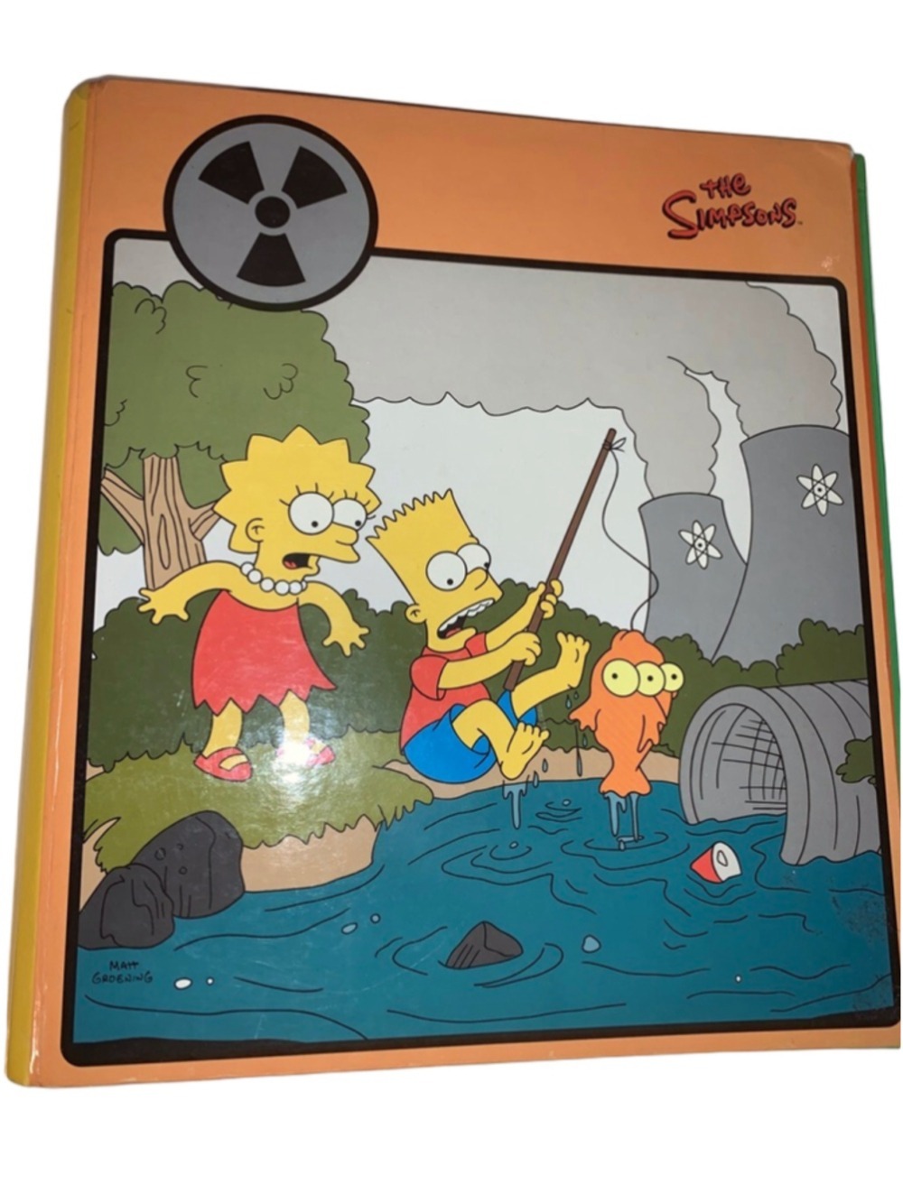 The Simpsons Nuclear Power Plant Binder One Size Orange Green